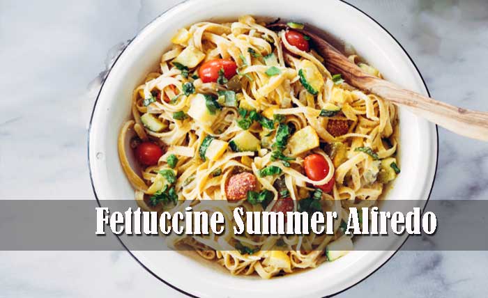 Cara membuat Fettuccine Summer Alfredo