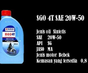 Oli Motor SGO 4T SAE 20W-50