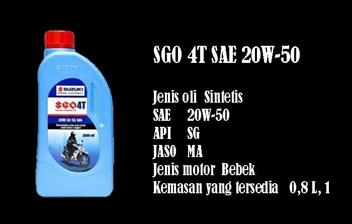 Oli Motor SGO 4T SAE 20W-50
