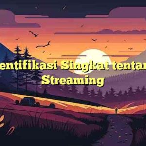 Identifikasi Singkat tentang Streaming