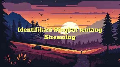 Identifikasi Singkat tentang Streaming